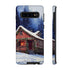 Cozy Christmas Cabin in the Snow - Impact Resistant Phone Case Samsung Galaxy S10 Matte